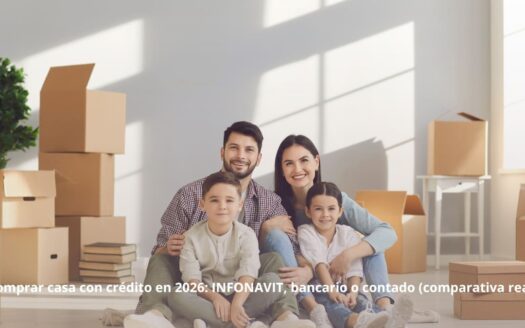 Comprar casa con crédito en 2026: INFONAVIT, bancario o contado (comparativa real)
