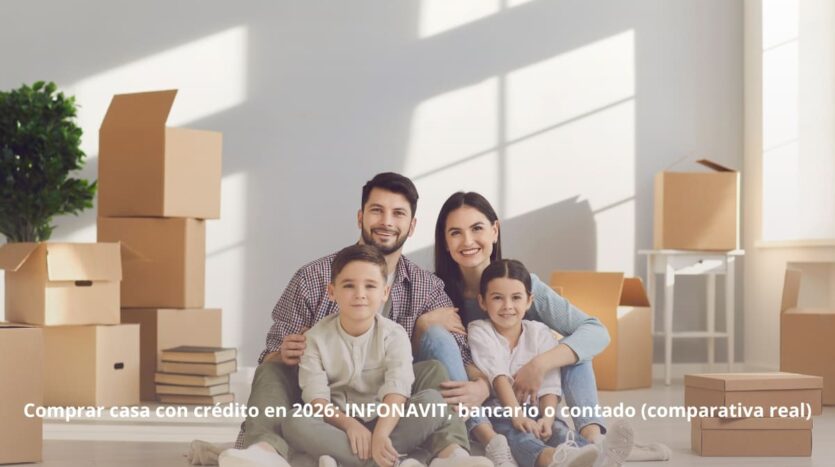 Comprar casa con crédito en 2026: INFONAVIT, bancario o contado (comparativa real)